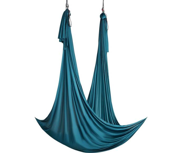 Oro šilkas ir jogos sūpusėlis, žalias9