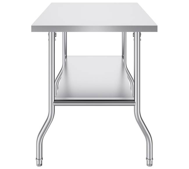 Sulankstomas nerūdijančio plieno darbo stalas virtuvei10
