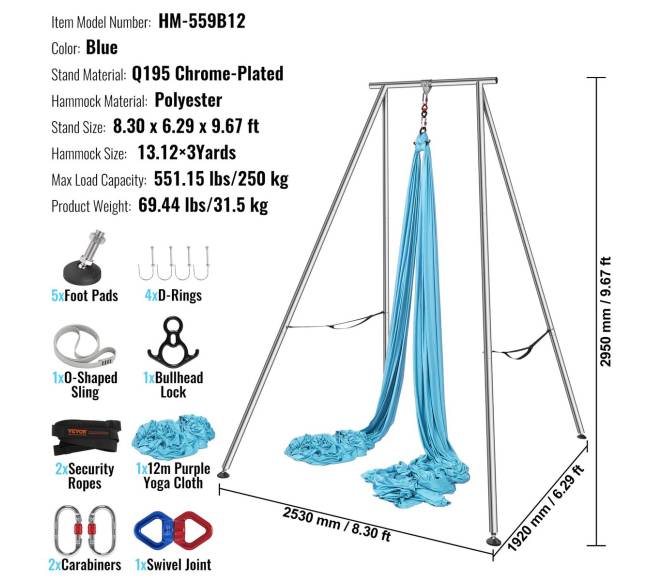 Oro joga stovai ir hamakas, jų rinkinys6