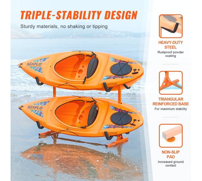 Laisvai pastatoma kajakų saugykla keturiems2