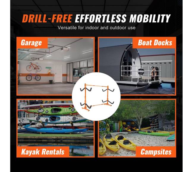 Laisvai pastatoma kajakų saugykla keturiems5