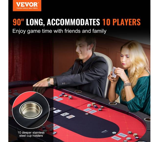 Sulankstomas pokerio stalas 10 žaidėjų1