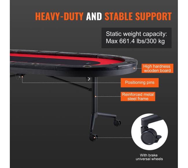 Sulankstomas pokerio stalas 10 žaidėjų5