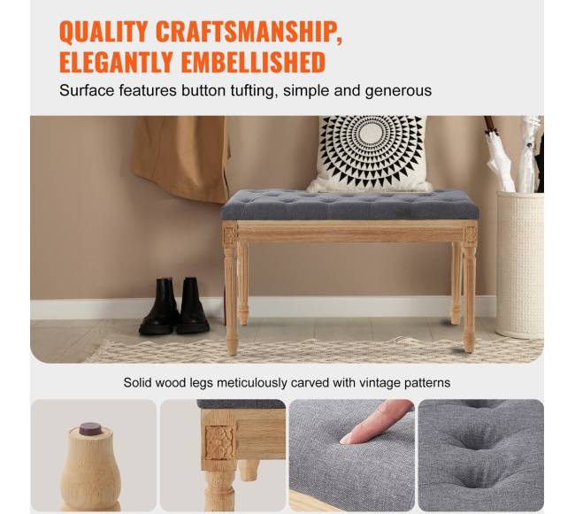 Apšiltinta kėdutė su guminės medienos kojelėmis4