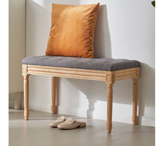 Apšiltinta kėdutė su guminės medienos kojelėmis7