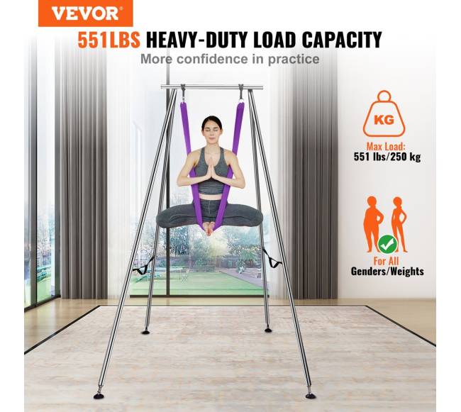 Oro jogos stovas su hamaku, violetinis1