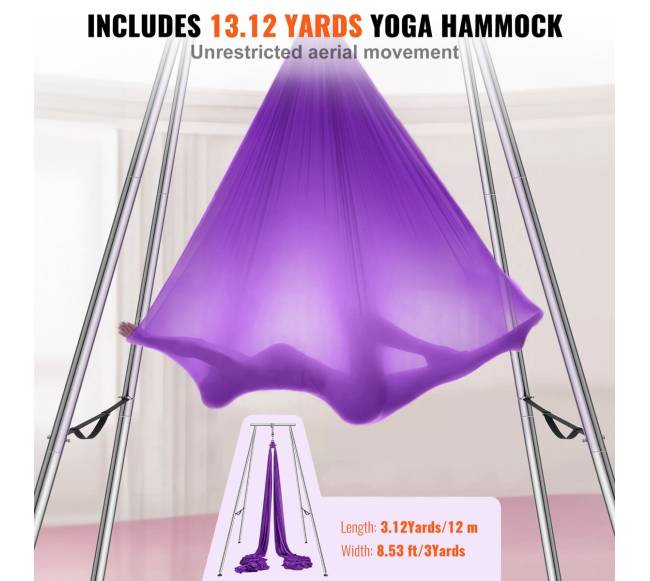 Oro jogos stovas su hamaku, violetinis3