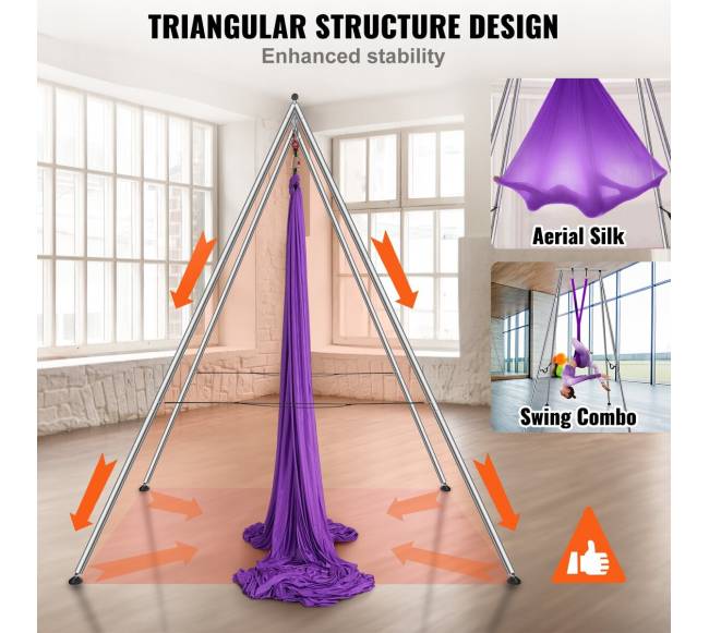 Oro jogos stovas su hamaku, violetinis4
