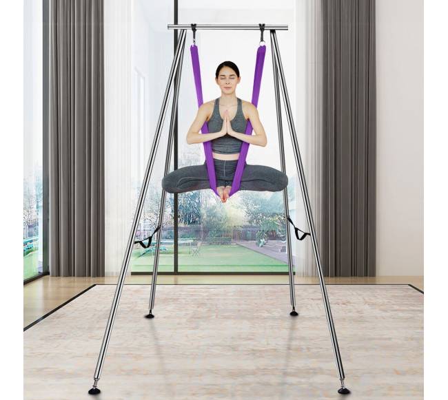 Oro jogos stovas su hamaku, violetinis7