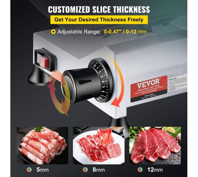 Elektrinė maisto pjaustyklė su 240W varikliu3