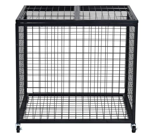 Rutulinių sporto daiktų laikymo vežimėlis su spyna10