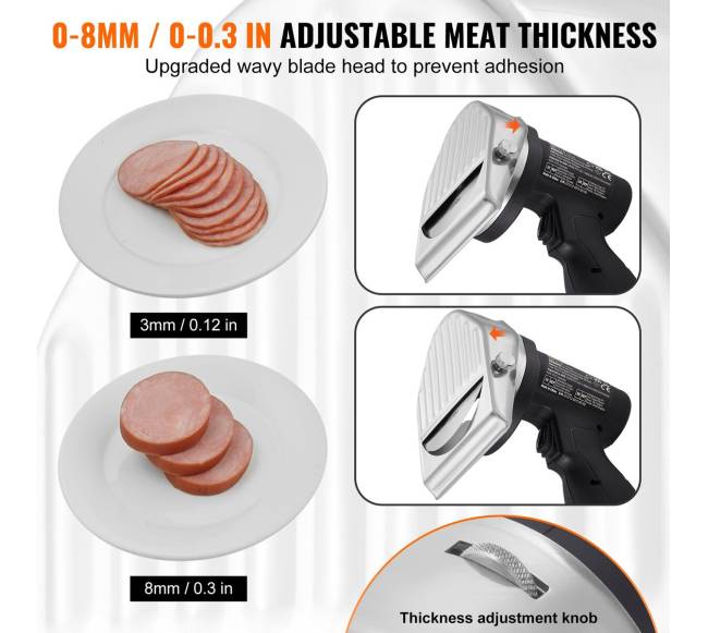 Belaidė elektrinė kebabų pjaustyklė 2 ašmenys3