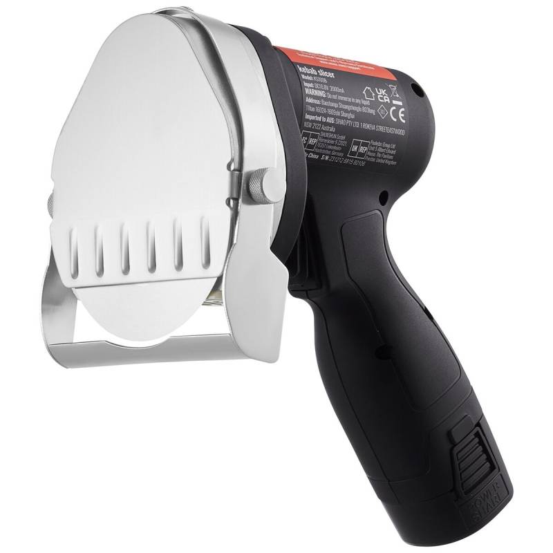 Elektrinis šašlykų peilis be laidų su 2 ašmenimis0