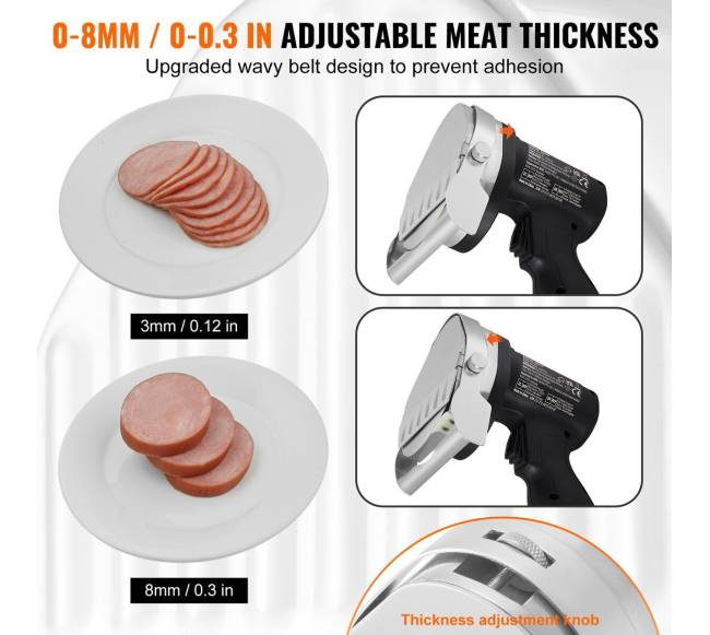 Elektrinis šašlykų peilis be laidų su 2 ašmenimis3