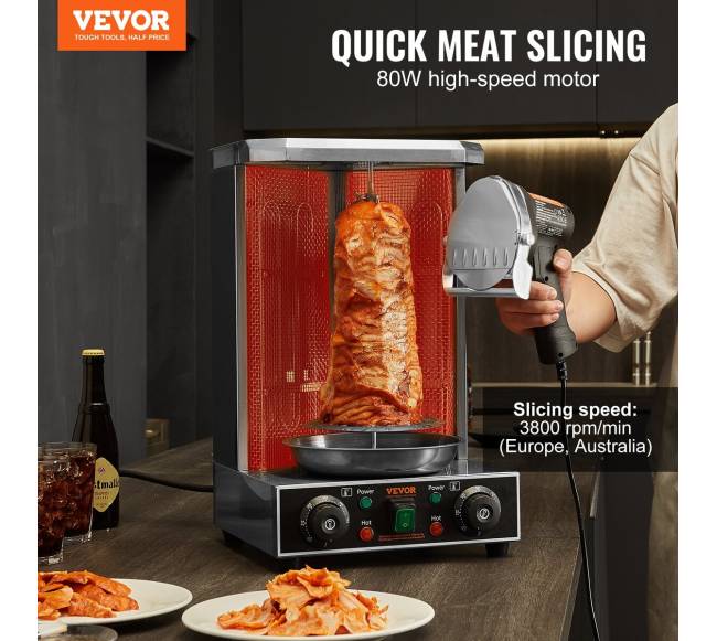 Elektrinis kebabų peilis su 2 ašmenimis1