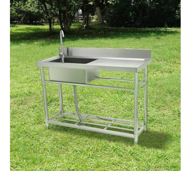 Nerūdijančio plieno praustuvas su darbo vieta7