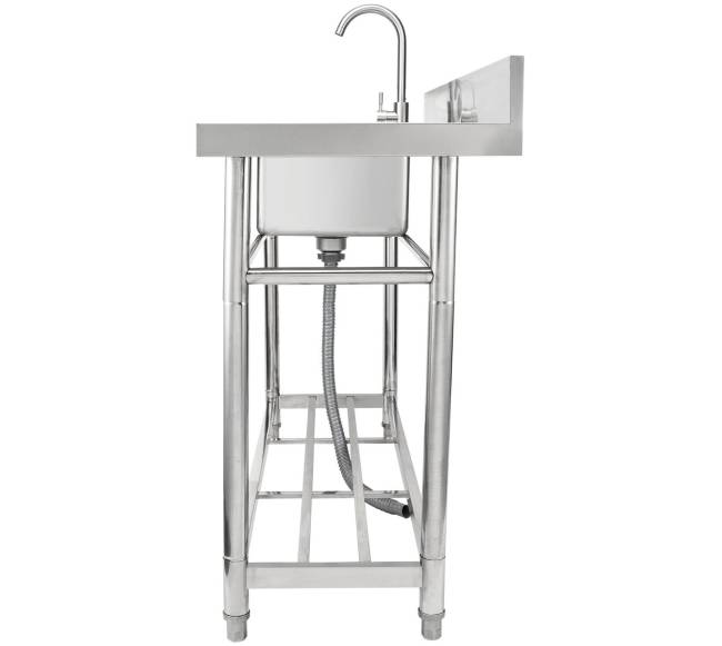 Nerūdijančio plieno praustuvas su darbo vieta9