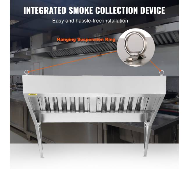 Nerūdijančio plieno virtuvės ištraukimo gaubtas 5FT4