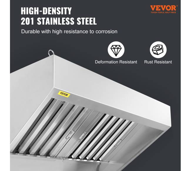 Nerūdijančio plieno virtuvės ištraukimo gaubtas 5FT5