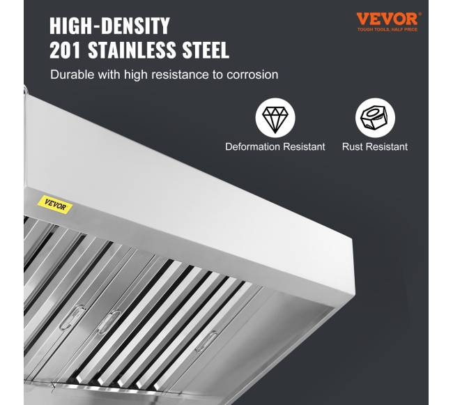 Komercinė ištraukimo gaubtas 6FT maisto vilkikai5