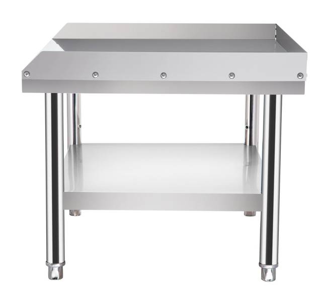 Nerūdijančio plieno grilio stalas su lentyna10