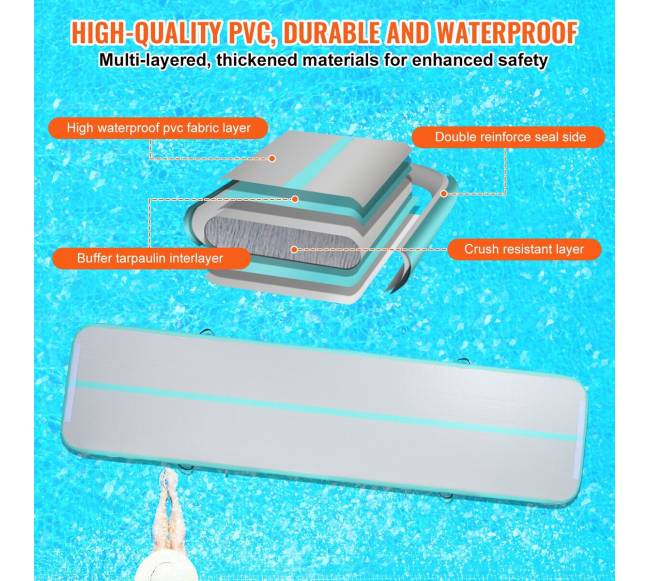 Pripučiama akrobatikos kilimėlis su pompa2