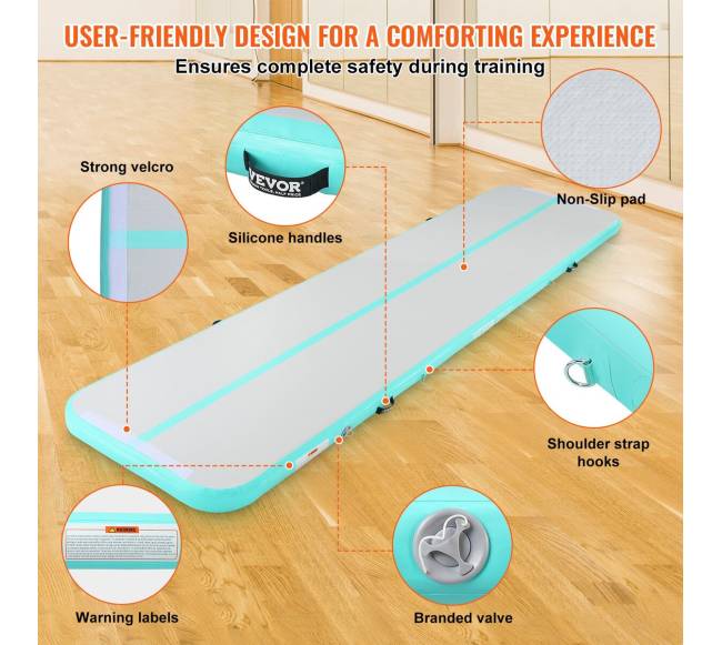 Pripučiama akrobatikos kilimėlis su pompa4