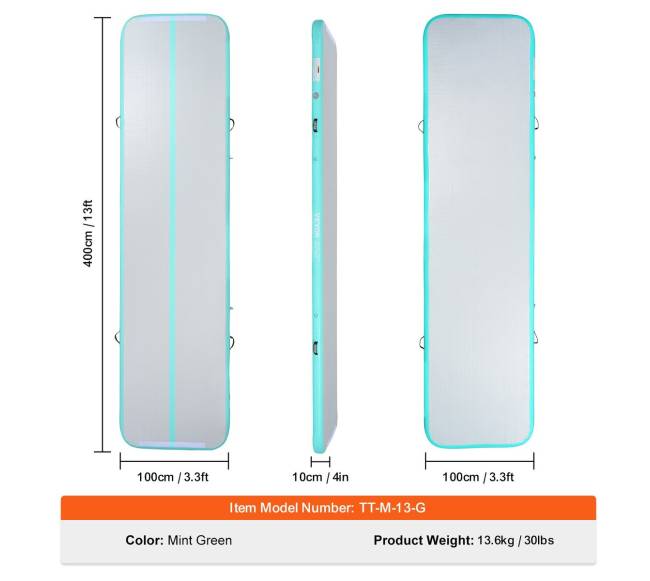 Pripučiama akrobatikos kilimėlis su pompa6