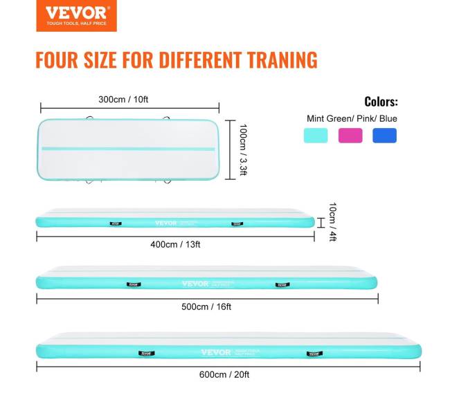 pripučiamas gimnastikos kilimėlis su pompa1