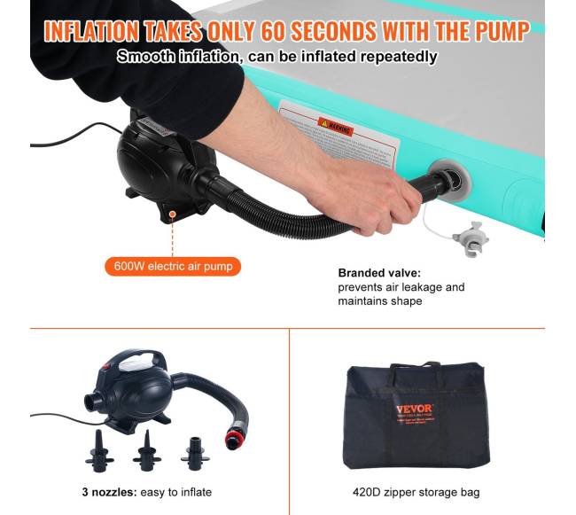 pripučiamas gimnastikos kilimėlis su pompa3