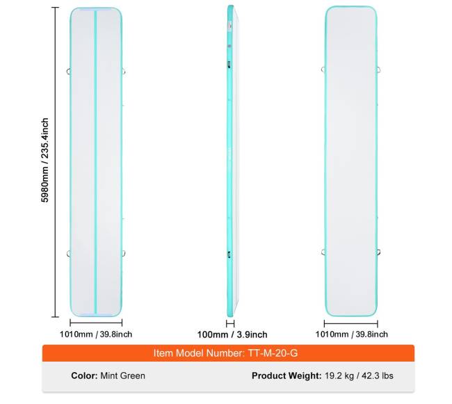 pripučiamas gimnastikos kilimėlis su pompa6
