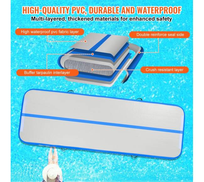 10 pėdų pripučiama gimnastikos kilimėlis2