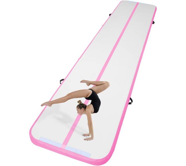 4,9 m pripučiamas gimnastikos kilimėlis su pompa0