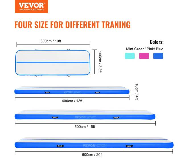 6 metrų gimnastikos kilimėlis su pompa1