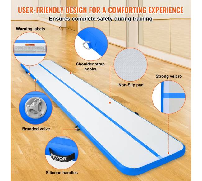6 metrų gimnastikos kilimėlis su pompa4