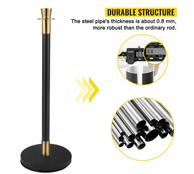 Sukomplektuotas stulpelių rinkinys su aksomine virve1