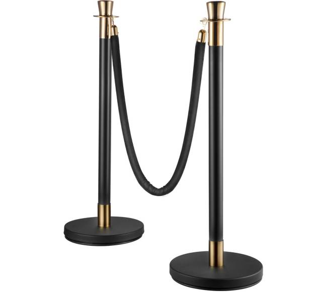 Sukomplektuotas stulpelių rinkinys su aksomine virve10