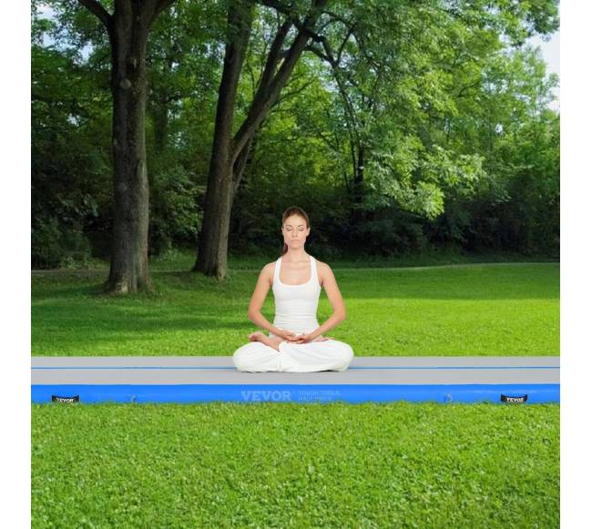 3,9 m ilgio pripučiamas gimnastikos kilimėlis su pompa7