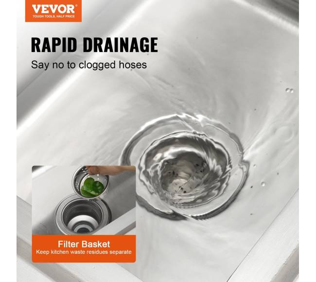 Nerūdijančio plieno vieno dubens kriauklė3