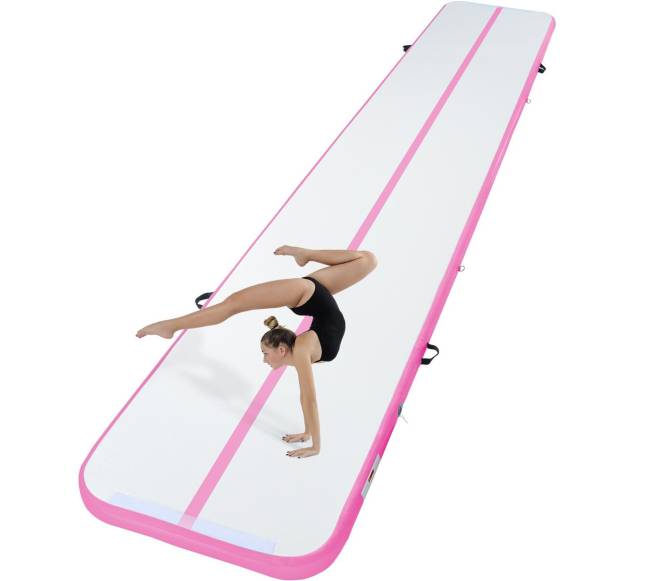 6 m ilgas pripučiamas gimnastikos kilimėlis su pompa0