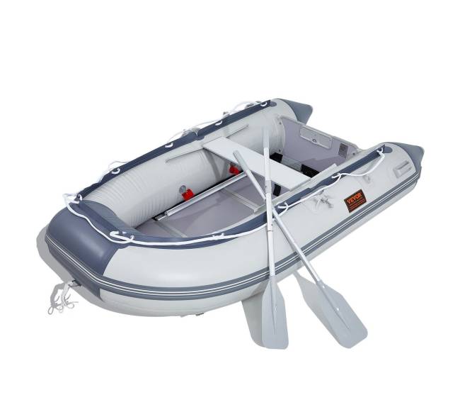 Pripučiama keturvietė valtis su transu0