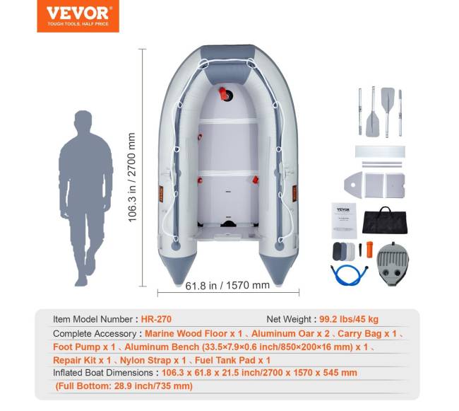 Pripučiama keturvietė valtis su transu6
