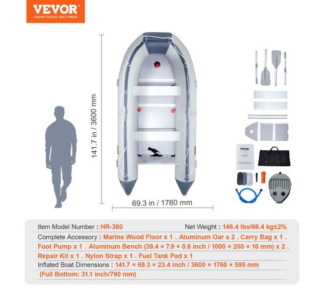 Pripučiama valtis 6 asmenims6