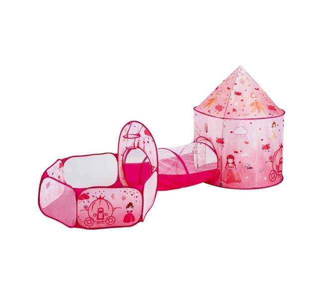 Vaikiška 3 dalių žaidimų palapinė su tuneliu0