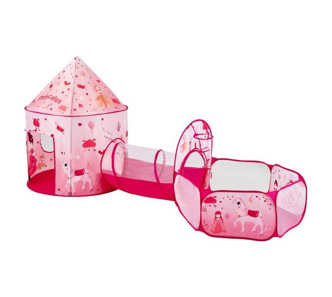 Vaikiška 3 dalių žaidimų palapinė su tuneliu9