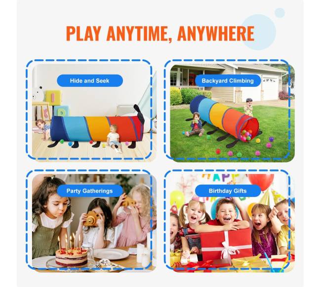 Vaikiškas palapinės tunelis vikšras5