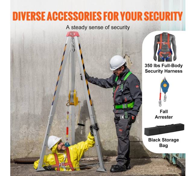 Gelbėjimo trikojo komplektas uždaroms erdvėms3