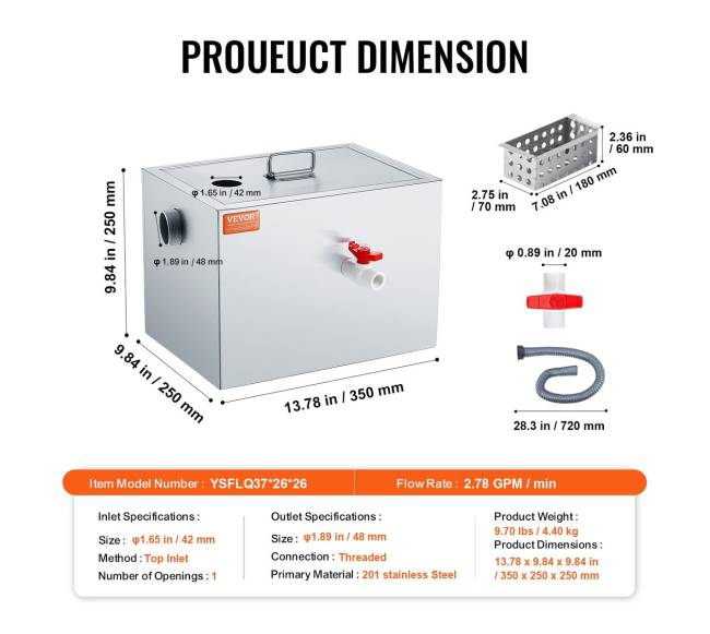 Nerūdijančio plieno riebalų gaudyklė6