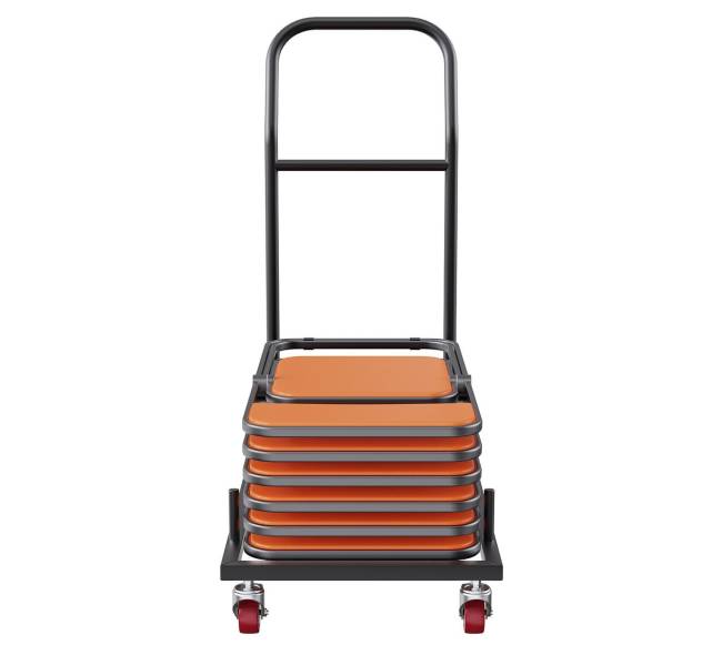 Sulankstomų kėdžių vežimėlis su 12 vietų0