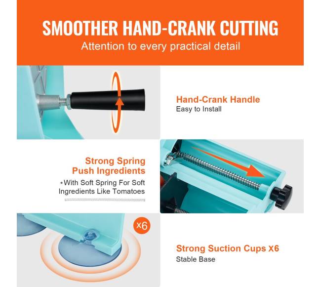 Rankinis daržovių pjaustytuvas su reguliuojamu storiu4